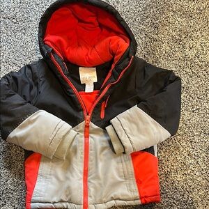 Falls Creek Black and Red Hooded Jacket 5T